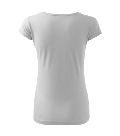 Dopasowana Koszulka Damska T-shirt bawełniana PURE 122 biała