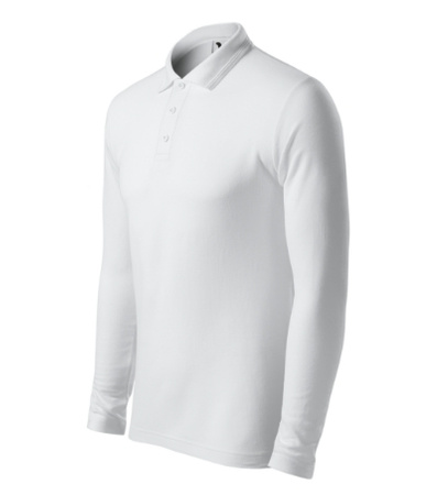 ELEGANCKIE Pique Polo LS Męskie Polówka Długi Rękaw MALFINI Bawełna