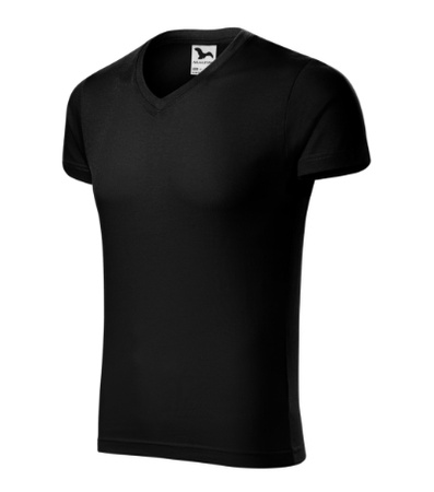 Koszulka męska dopasowana 180 g/m² 100% bawełna slim-fit Malfini V-neck 146 serek elegancka 
