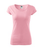 Dopasowana Koszulka Damska T-shirt bawełniana PURE 122 Różowa