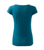 Dopasowana Koszulka Damska T-shirt bawełniana PURE 122 Petrol Blue