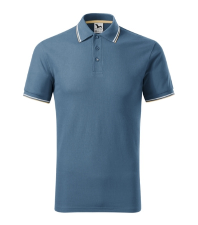 Męskie polo STYLOWE Malfini Focus regular 180 g/m² męska polówka 65 % bawełna KONTRASTOWA