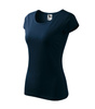 Dopasowana Koszulka Damska T-shirt bawełniana PURE 122 Granatowa