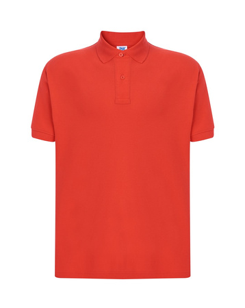 Koszulka Męska Polo PORA 210 Bawełniana WYSOKA JAKOŚĆ czerwony