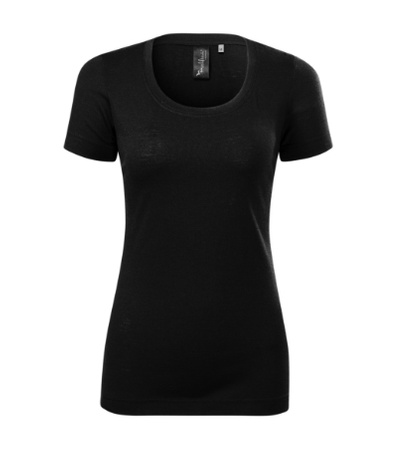 Damska Koszulka WEŁNA MERYNOSOWA MERINO RISE Slim-Fit czarna