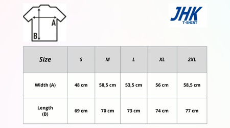 Koszulka Męska TS OCEAN JHK: 100% Bawełna Przewiewna, Klasyczny Dekolt