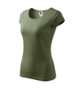 Dopasowana Koszulka Damska T-shirt bawełniana PURE 122 Khaki