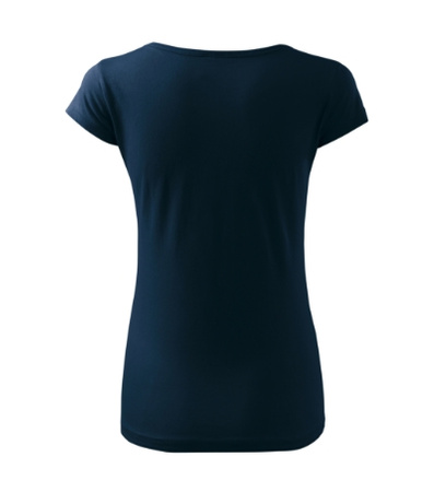 Dopasowana Koszulka Damska T-shirt bawełniana PURE 122 Granatowa