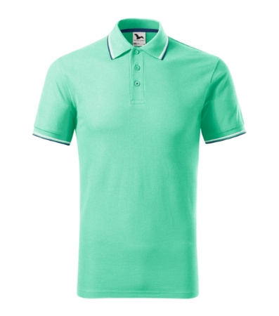 Męskie polo STYLOWE Malfini Focus regular 180 g/m² męska polówka 65 % bawełna KONTRASTOWA