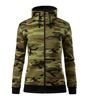 Bluza CAMO ZIPPER dla kobiet, z miękkiej mieszanki bawełny i poliestru