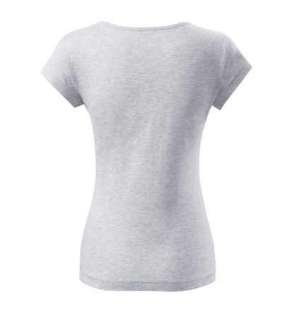 Dopasowana Koszulka Damska T-shirt bawełniana PURE 122 Jasnoszara