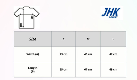 Damski T-shirt Trinidad od JHK: Rozszerzane Rękawy i Komfort na Lato