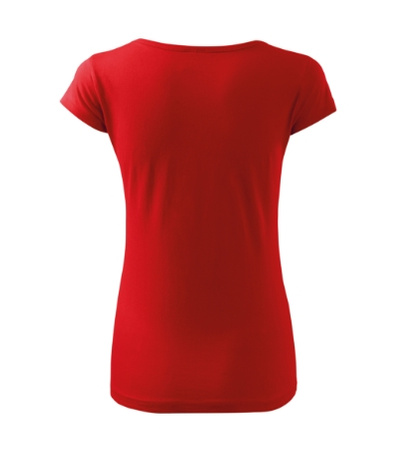 Dopasowana Koszulka Damska T-shirt bawełniana PURE 122 Czerwona