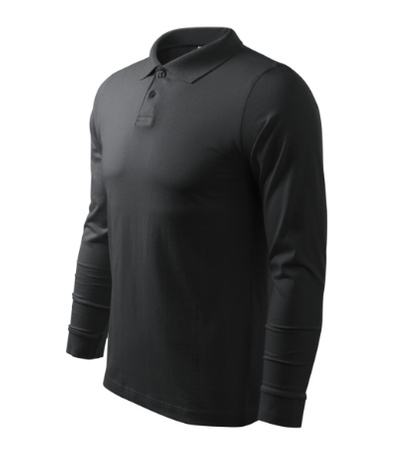 Elegancka Męska Koszulka Polo SINGLE J. Długi Rękaw Bawełniana Jersey