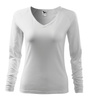Bluzka damska Elegance Malfini – Długi Rękaw, Dekolt V w serek, BAWEŁNA + ELASTAN, slim‑fit 