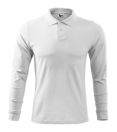 Elegancka Męska Koszulka Polo SINGLE J. Długi Rękaw Bawełniana Jersey