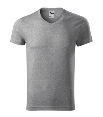 Koszulka męska dopasowana 180 g/m² 85% bawełna slim-fit Malfini V-neck 146 serek elegancka 