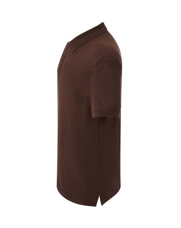 Koszulka Męska Polo PORA 210 Bawełniana WYSOKA JAKOŚĆ brązowy