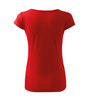 Dopasowana Koszulka Damska T-shirt bawełniana PURE 122 Czerwona