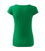 Dopasowana Koszulka Damska T-shirt bawełniana PURE 122 Zielona