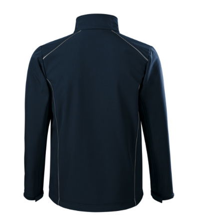 Kurtka Męska 3-warstwowa Membrana TPU Valley softshell granatowy