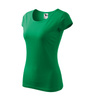 Dopasowana Koszulka Damska T-shirt bawełniana PURE 122 Zielona