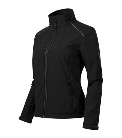 Kurtka Damska 3-warstwowa Membrana TPU Valley softshell czarny
