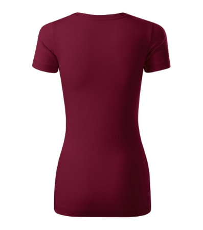 Elastyczna Koszulka Damska Slim-Fit Bawełna Garnet ACTION