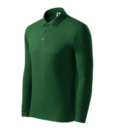 ELEGANCKIE Pique Polo LS Męskie Polówka Długi Rękaw MALFINI Bawełna