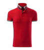 Koszulka Pique Polo męska polówka COLLAR UP 100% bawełna czerwona