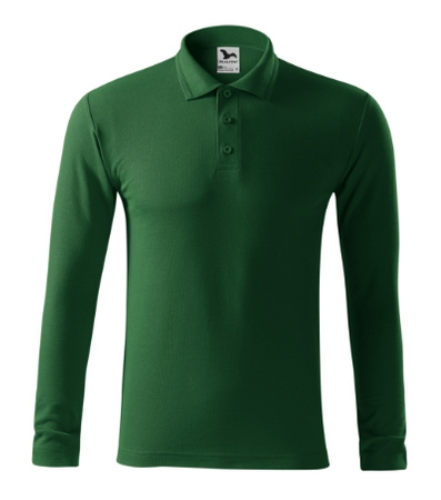ELEGANCKIE Pique Polo LS Męskie Polówka Długi Rękaw MALFINI Bawełna