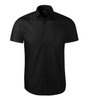 ELEGANCKA Koszula Męska o dopasowanym kroju FLASH Slim-Fit czarna
