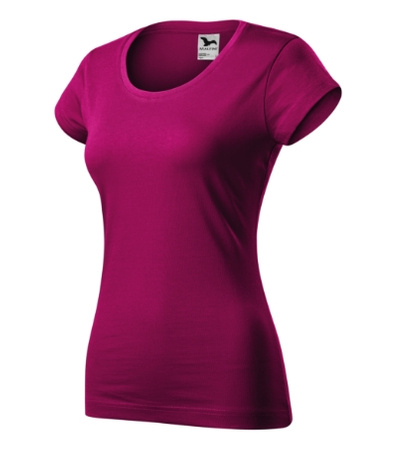 Koszulka damska o dopasowanym kroju VIPER Fuchsia Red BAWEŁNA
