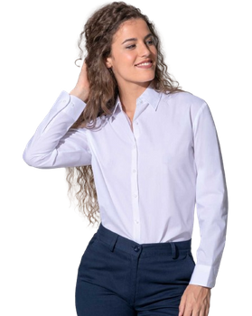 Kelnerska DAMSKA koszula robocza od JHK: Dopasowana, swoboda ruchów