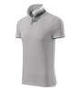 Koszulka Pique Polo męska polówka COLLAR UP 100% bawełna silver gray