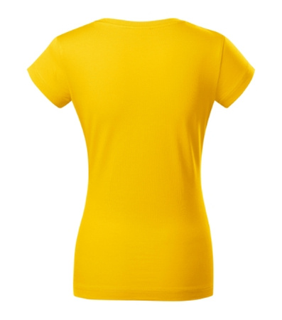 Koszulka damska gładka 180 g/m² Malfini Fit V-neck 162 slim z dekoltem w serek 100 % bawełna 