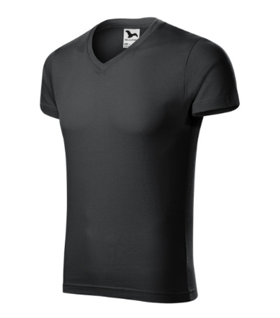 Koszulka męska dopasowana 180 g/m² 100% bawełna slim-fit Malfini V-neck 146 serek elegancka 