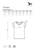 Dopasowana Koszulka Damska T-shirt bawełniana PURE 122 Czarna