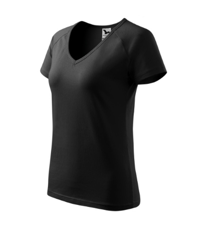 Elastyczna damska koszulka Bawełna MALFINI DREAM Slim-Fit CZARNA