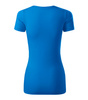 Elastyczna Koszulka Damska Slim-Fit Bawełna Niebieska ACTION