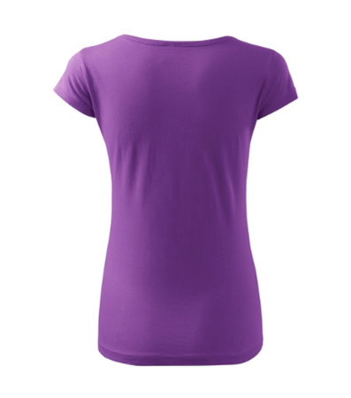 Dopasowana Koszulka Damska T-shirt bawełniana PURE 122 Fioletowa