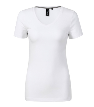 Damska koszulka V-neck, która podkreśla sylwetkę