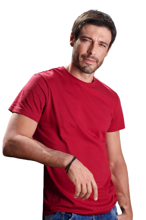 Koszulka męska BASIC 129 160 g/m² 100% bawełna T-shirt lekki przewiewny 