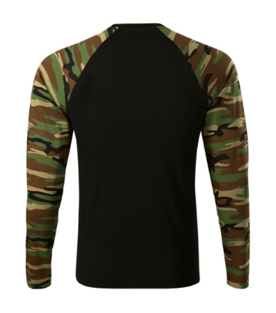 Koszulka Męska WOJSKOWA 100% BAWEŁNA długi rękaw moro 160g