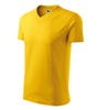 Koszulka Męska Żółta w serek Malfini V-Neck 102 regular 100 % bawełna 