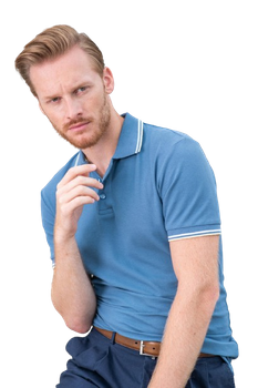 Męskie polo STYLOWE Malfini Focus regular 180 g/m² męska polówka 65 % bawełna KONTRASTOWA