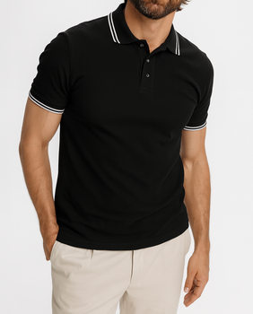 Męskie polo STYLOWE Malfini Focus regular 180 g/m² męska polówka 65 % bawełna KONTRASTOWA