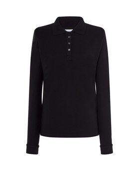 Koszulka Polo Damska Długi Rękaw POPL 200 g/m² Klasyczny Styl