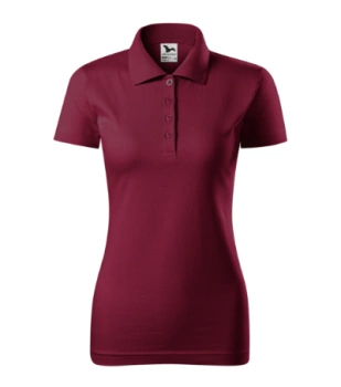 KOSZULKA POLO DAMSKA SINGLE J. T-SHIRT DAMSKI MALFINI Garnet 223