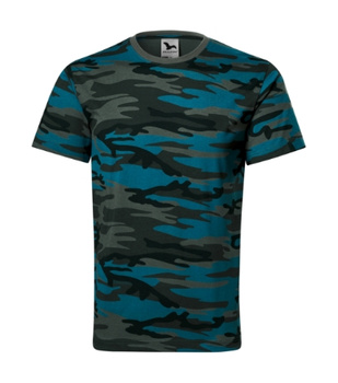 Dopasowana Koszulka Męska Wojskowa CAMOUFLAGE 160 g/m²